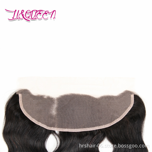 8A 100% Virgin Unprocessed Human Hair 13*4 Frontal Closure Silky Body Wave with Baby Hair INDIAN Hair Natural Wave 8"-28"